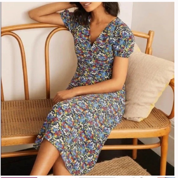 knee length dresses for ladies Tiered Poplin Maxi Dress-Aquamarine Blue, Deco Palm
